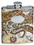 Visol Floral Paisley Pattern Stainless Steel Flask - 6 oz