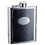 Visol Tux 18oz Black Leather Stainless Steel Flask