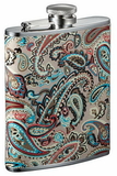 Visol Serenora Paisley Patterned Flask for Women - 6 Ounce