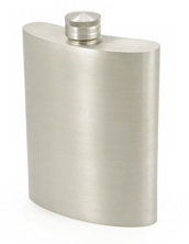 Visol Gleam Pewter Hip Flask - 6 oz