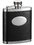 Visol Joey Stainless Steel Leather Wrapped Hip Flask with Engraving Plate - 7 oz
