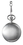 Visol Quincy Brushed Chrome Mechanical Pocket Watch