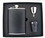 Visol Ano Black Leather 8oz Deluxe Flask Gift Set