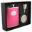 Visol Lydia Hot Pink Leatherette 6oz Stellar Flask Gift Set
