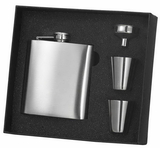 Visol 8 oz Stainless Steel Flask Gift Set