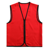 TOPTIE Volunteer Zipper Workwear Vest Activity Sleeveless Lightweight Unlined Vest