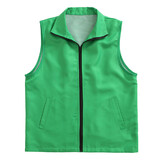 TOPTIE Advertising Volunteer Vest Mesh Lining Vest Breathable Clerk Workwear with Pockets