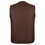 TOPTIE Volunteer Activity Vest Waiter Uniform Button Vest Sleeveless Unlined Waistcoat with Pockets