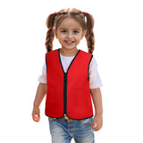 TOPTIE Kids Volunteer Activity Vest Unisex Event Vest with 2 Pockets
