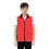 TOPTIE Custom Supermarket Uniform Vest Zipper Volunteer Workwear Vest Activity Sleeveless Mesh Lining Vest