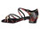 Very Fine 1606FT Ladies Dance Shoes, Black Flower, 1" Heel, Size 4 1/2
