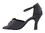 Very Fine 1620 Ladies Cuban heel Shoes, Black Satin, 1.3" Heel, Size 4 1/2