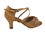 Very Fine 1637LEDSS Ladies Latin, Rhythm & Salsa Shoes, Brown Satin, 2.5" Heel, Size 4 1/2