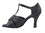 Very Fine 1672 Ladies Dance Shoes, Black Satin, 2.5" Heel, Size 4 1/2