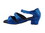 Very Fine 1679LEDSS Ladies Dance Shoes, Blue, 1.5" Heel, Size 4 1/2