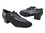 Very Fine 2002 Ladies' Practice Shoes, Black Leather/Black Mesh, 1.5" Heel, Size 4 1/2