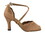 Very Fine 2708 Ladies Dance Shoes, Brown Satin, 2.5" Heel, Size 4 1/2