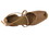 Very Fine 2708 Ladies Dance Shoes, Brown Satin, 2.5" Heel, Size 4 1/2