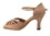 Very Fine 2709 Ladies Dance Shoes, Brown Satin, 2.5" Heel, Size 4 1/2