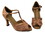 Very Fine 2711 Ladies Dance Shoes, Brown Satin, 2.5" Heel, Size 4 1/2
