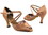 Very Fine 2717 Ladies Dance Shoes, Brown Satin, 2.5" Heel, Size 4 1/2