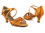 Very Fine 2785LEDSS Ladies Dance Shoes, Dark Tan Satin, 2.5" Heel, Size 6