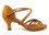 Very Fine 2788LEDSS Ladies Dance Shoes, Dark Tan Satin, 2.5" Heel, Size 5
