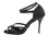Very Fine 2829LEDSS Ladies Latin, Rhythm & Salsa Shoes, Black Satin/Black Trim, 2.75" Stiletto Heel, Size 4 1/2