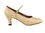 Very Fine 3008 Ladies Cuban heel Shoes, Light Brown Satin, 1.3" Heel, Size 4 1/2