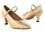 Very Fine 3008 Ladies Cuban heel Shoes, Light Brown Satin, 1.3" Heel, Size 4 1/2
