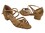 Very Fine 6005C Ladies' Practice Shoes, Brown Satin, 1.5" Heel, Size 4 1/2