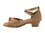 Very Fine 6005G Girls Shoes, Brown Satin, Size 1.5" Heel, Size 1