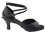 Very Fine 6012 (1646) Ladies Latin, Rhythm & Salsa Shoes, Black Leather, 2.5" Heel, Size 4 1/2