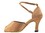 Very Fine 6018 Ladies Cuban heel Shoes, Brown Satin/Flesh Mesh, 1.3" Heel, Size 4 1/2
