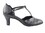 Very Fine 6819 Ladies Dance Shoes, Black Leather, 2.5" Heel, Size 4 1/2