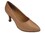 Very Fine 6901 Ladies Dance Shoes, Brown Satin, 2.75" High Heel, Size 8 1/2