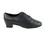Very Fine 915108W Mens Latin & Rhythm Shoes, Black Leather, 1.5" High Heel, Size 10 1/2 Wide