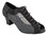 Very Fine C1643 Ladies' Practice Shoes, Black Oxford Nubuck & Mesh, NJ-1.6" Medium Heel, Size 4 1/2