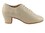 Very Fine C2001 Ladies' Practice Shoes, Beige Perforated Leather, NJ-1.6" Medium Heel, Size 4 1/2