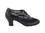 Very Fine CD1108 Ladies' Practice Shoes, Black Leather, 2" Medium Heel (3G09), Size 4 1/2