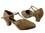 Very Fine CD1113 Ladies' Practice Shoes, Beige Leather, 2" Medium Heel, Size 4 1/2