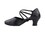Very Fine CD1123DB Ladies' Practice Shoes, Black Leather, 2" Medium Heel (3G09), Size 5