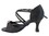 Very Fine CD2013 Ladies Dance Shoes, Black Satin, 2.5" Flare Heel, Size 4 1/2