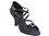 Very Fine CD2013 Ladies Dance Shoes, Black Satin, 2.5" Flare Heel, Size 4 1/2