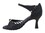 Very Fine CD2043 Ladies Dance Shoes, Black Satin, 2.5" Flare Heel, Size 4 1/2