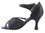 Very Fine CD2056 Ladies Dance Shoes, Black Satin, 2.5" Flare Heel, Size 4 1/2