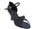 Very Fine CD2088 Ladies Dance Shoes, Black Satin, 2.5" Flare Heel, Size 4 1/2
