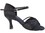 Very Fine CD2150 Ladies Dance Shoes, Black Satin, 2.5" Flare Heel, Size 4 1/2