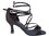 Very Fine CD2175 Ladies Dance Shoes, Black Satin, 3" Flare Heel, Size 4 1/2
