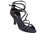 Very Fine CD2175 Ladies Dance Shoes, Black Satin, 3" Flare Heel, Size 4 1/2